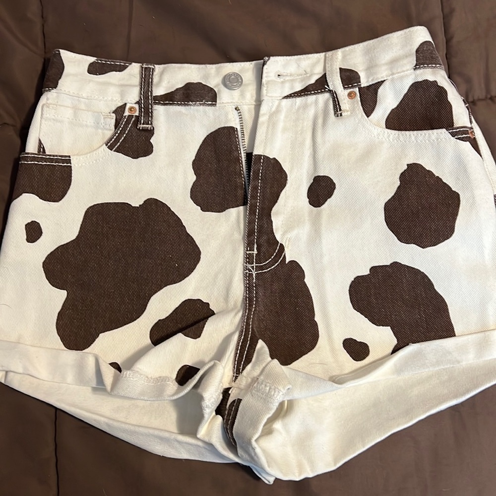 Pacsun Cow Print Shorts